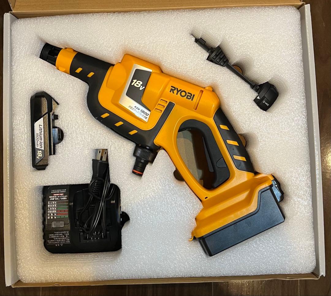RYOBI 充電式ポータブル洗浄機 KSW-1800L1