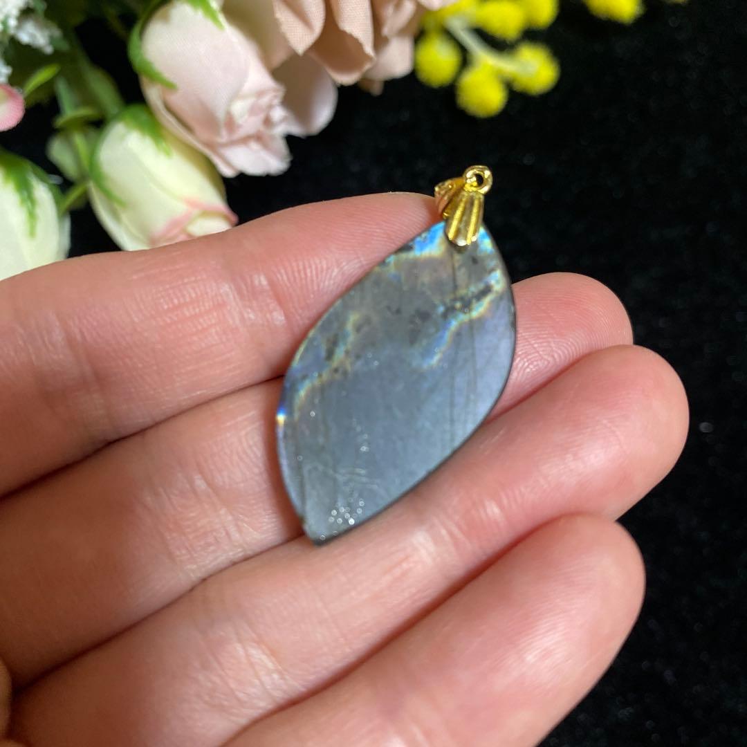 スペクトロライト ペンダントトップ シルバー925 18kgp ②