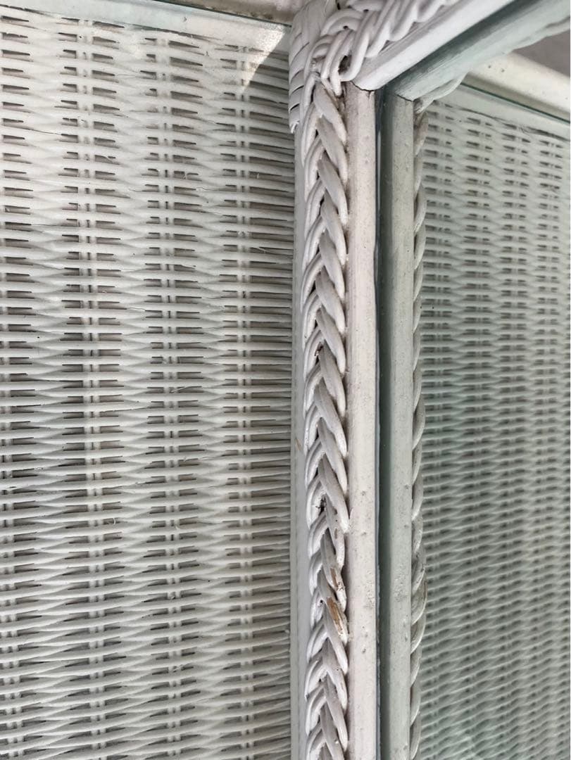 ヴィンテージ　ホワイトラタン　ドレッサー　アンティーク　ビンテージ　希少