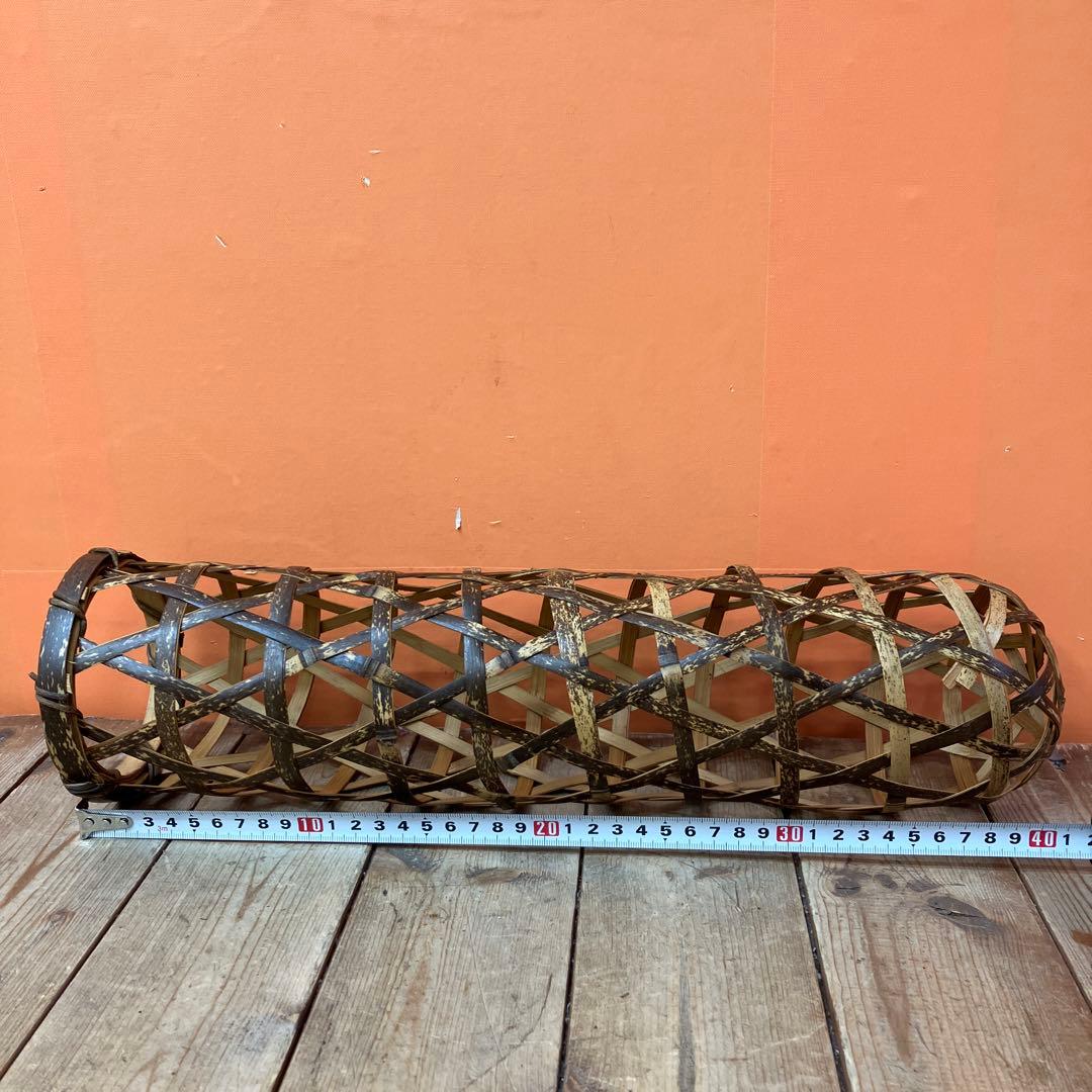 B-壁 竹細工 花籠 花器 花入れ 竹編み 伝統工芸 和モダン アンティーク