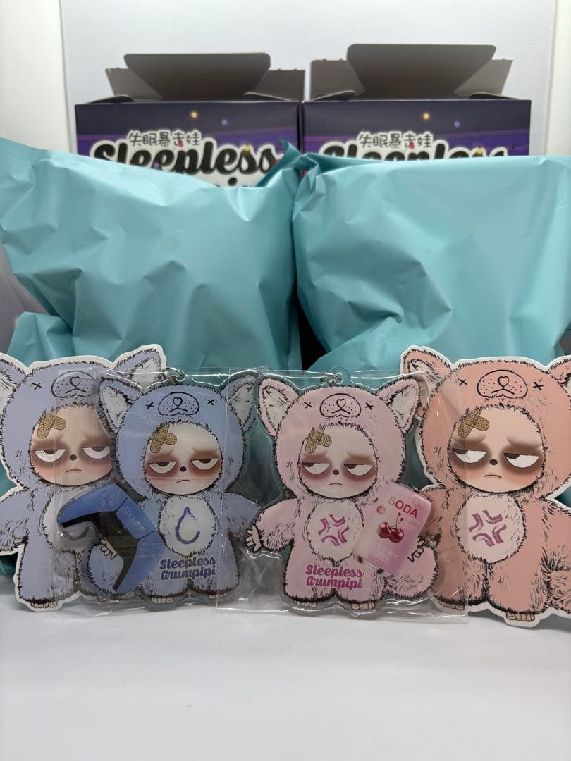 Sleepless Grumpipi 2体セット　ブルー•ピンク