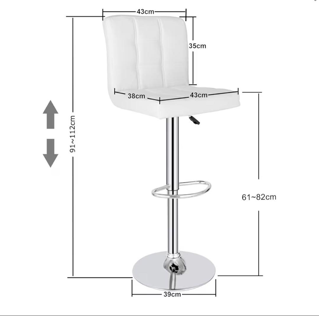 【引き取りのみ！】新品未使用カウンターチェア3脚セット