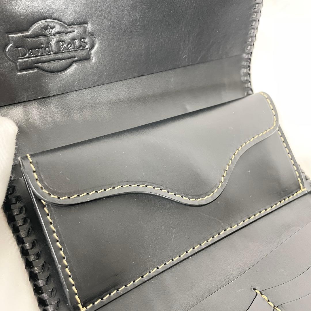 【新品】 ライダーズウォレット 財布 カービング 長財布 黒 silver925