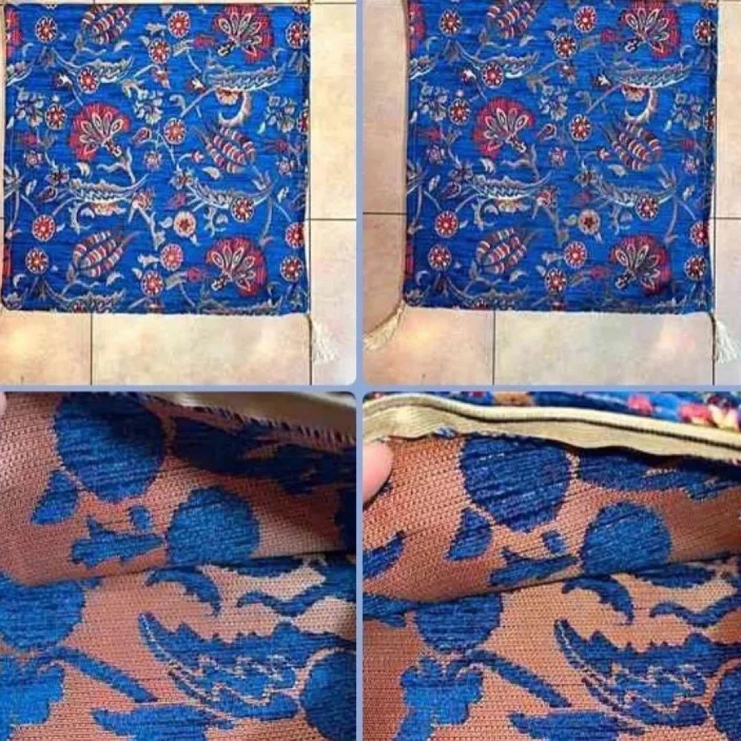 トルコ産 クッション ペア２枚セート おしゃれ ブル インテリアクッション