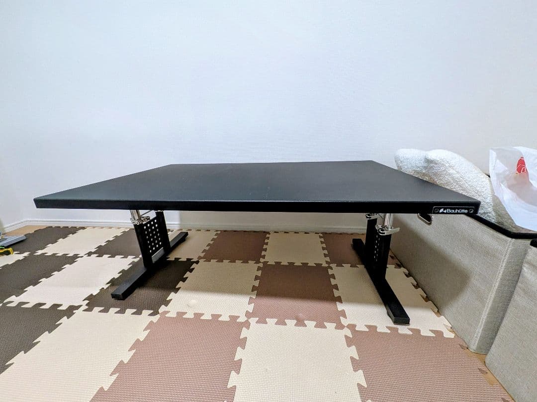 【耐荷重100kg】バウヒュッテ 昇降式 ゲーミングローデスクHD 幅100cm