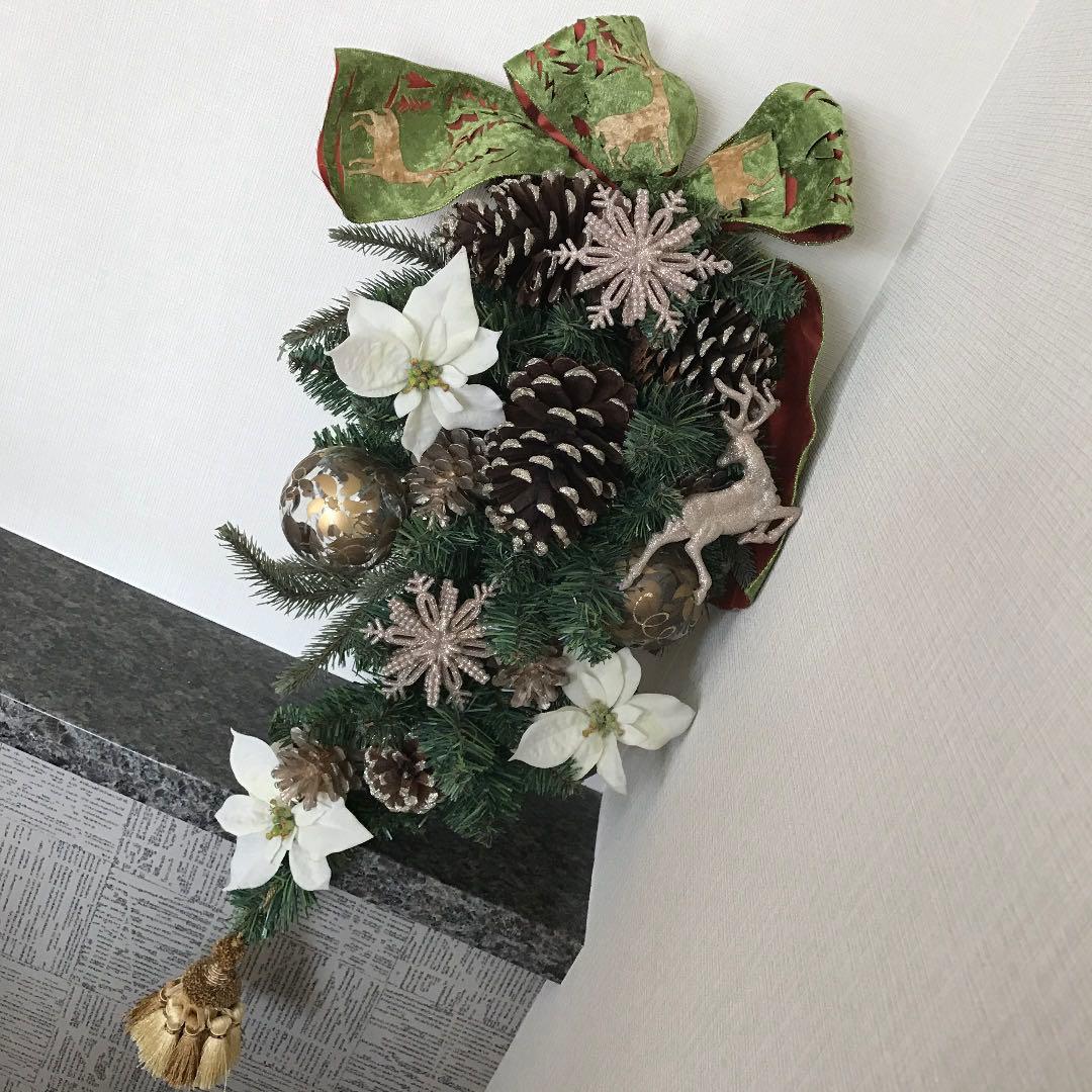 造花 スワッグ クリスマス 新品