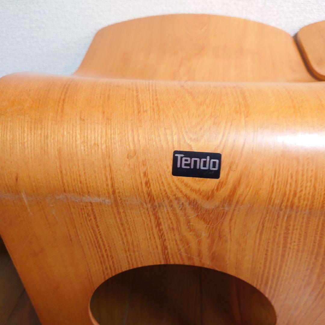 天童木工 Tendo 木製 座椅子 4脚 和室 旅館　②