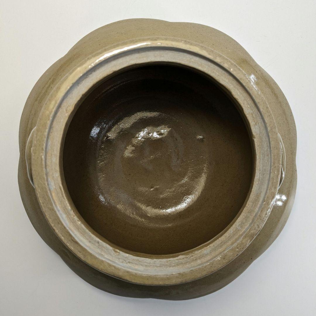 宮川陽仙 虫明焼 耳付水指 茶道具 茶器 食器 容器 抹茶 工芸品 茶陶 茶の湯