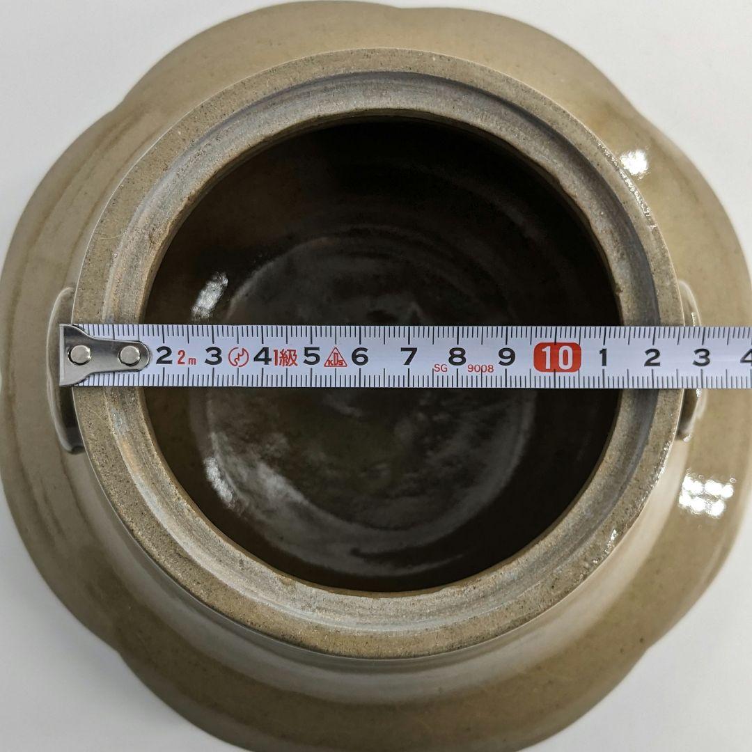 宮川陽仙 虫明焼 耳付水指 茶道具 茶器 食器 容器 抹茶 工芸品 茶陶 茶の湯