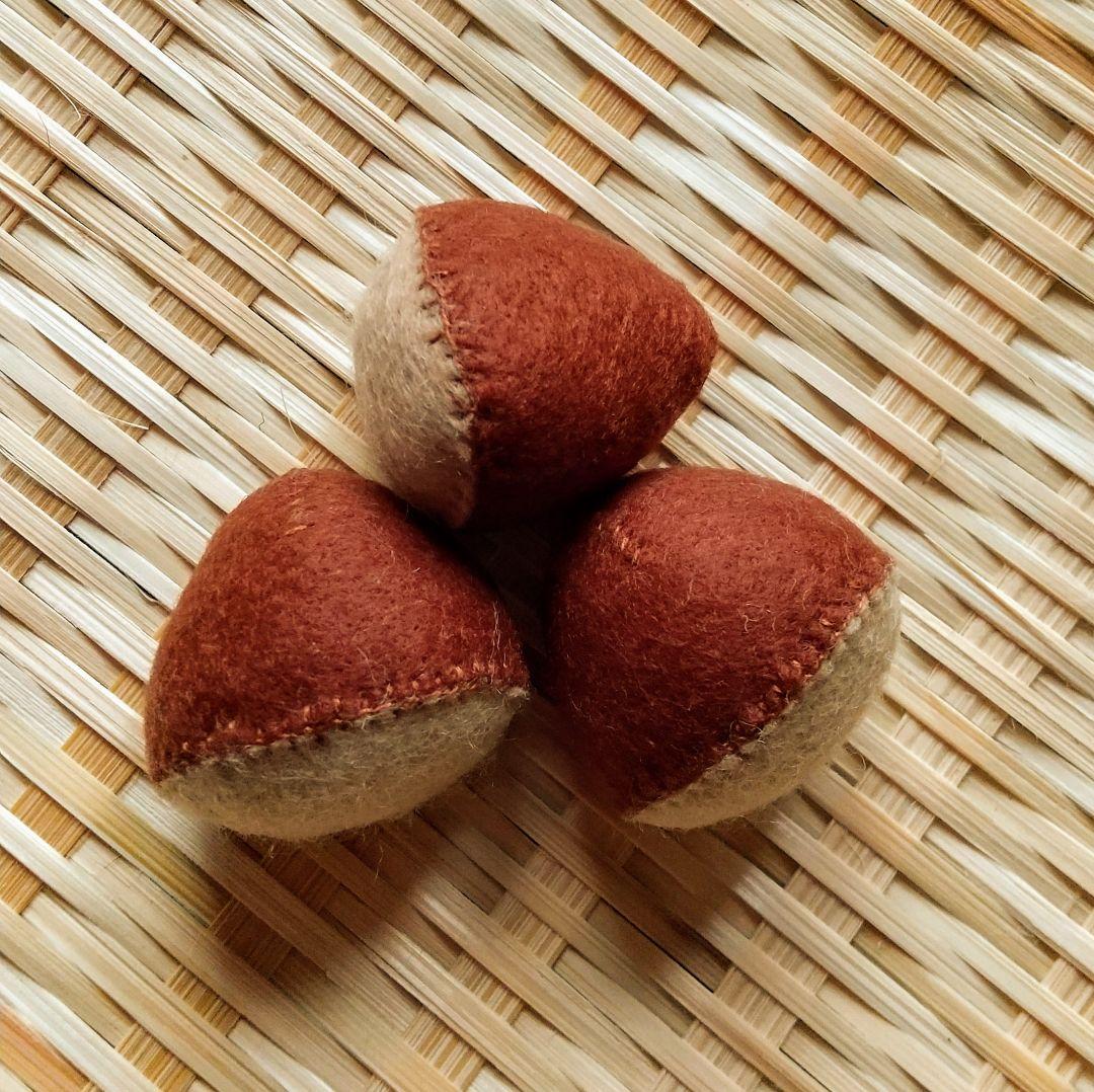 フェルト ままごと サツマイモ&柿& 栗&みかん