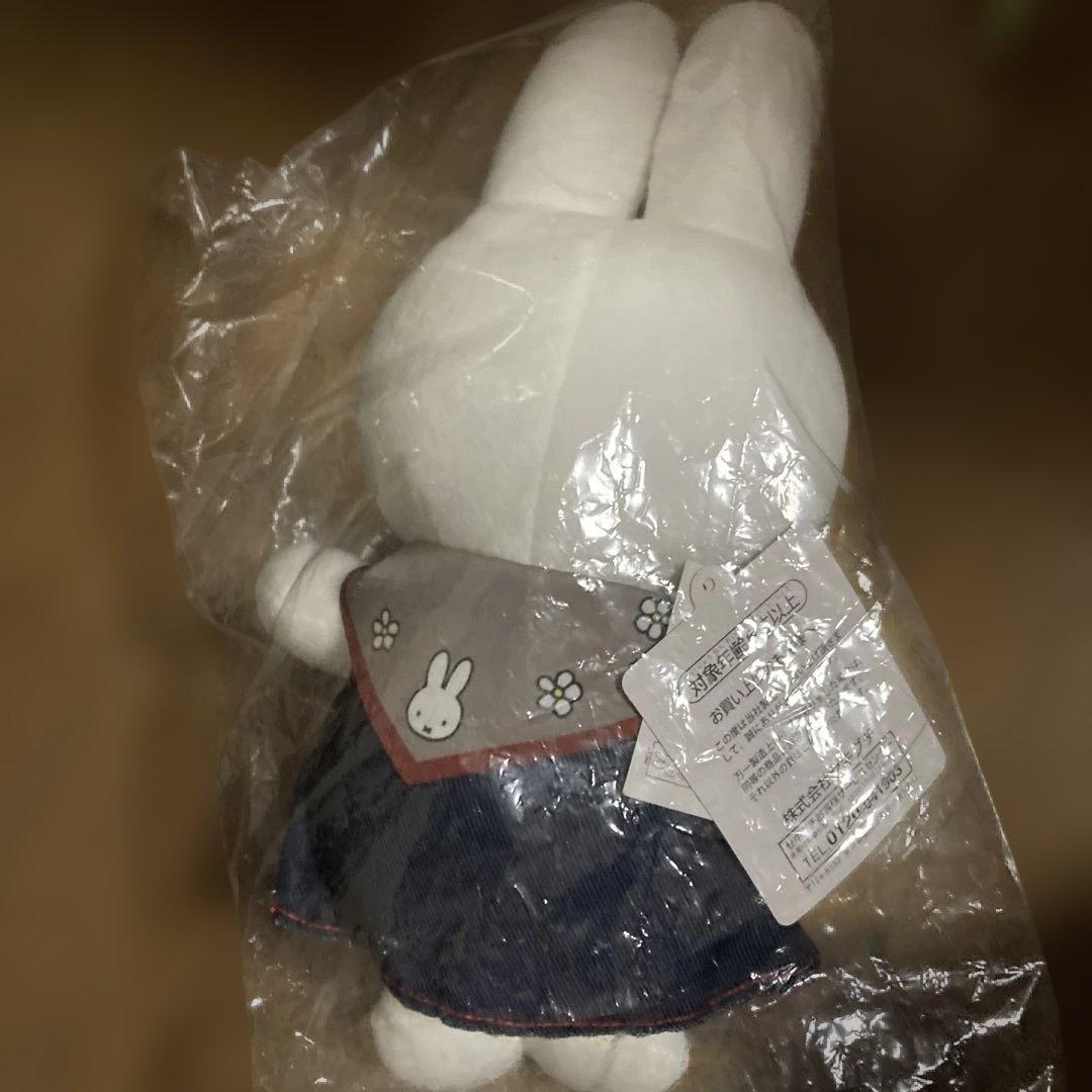 ミッフィー　ぬいぐるみ　デニム&スカーフミッフィー