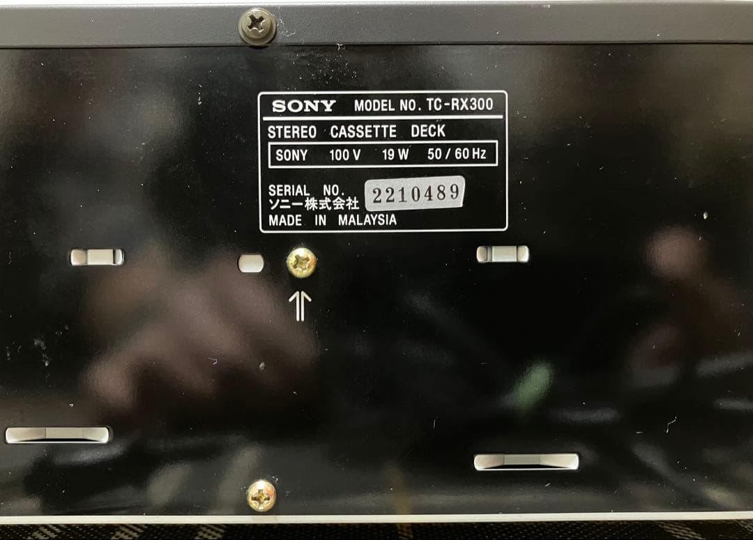 SONY TC-RX300カセットデッキ動作品