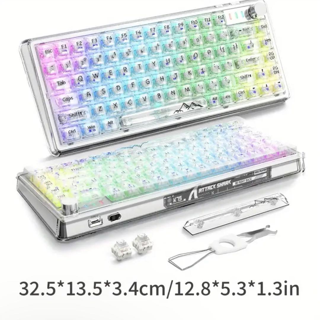 【未使用品】メカニックキーボード　Blackshark K75 RGB 無線接続