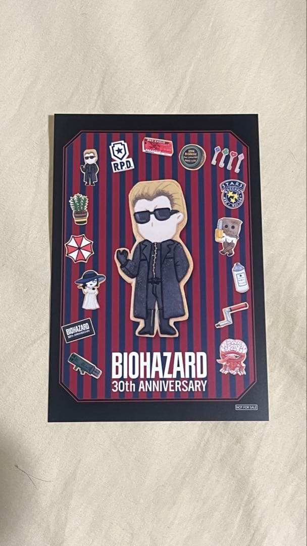 バイオハザード 30周年 ウェスカー ポストカード