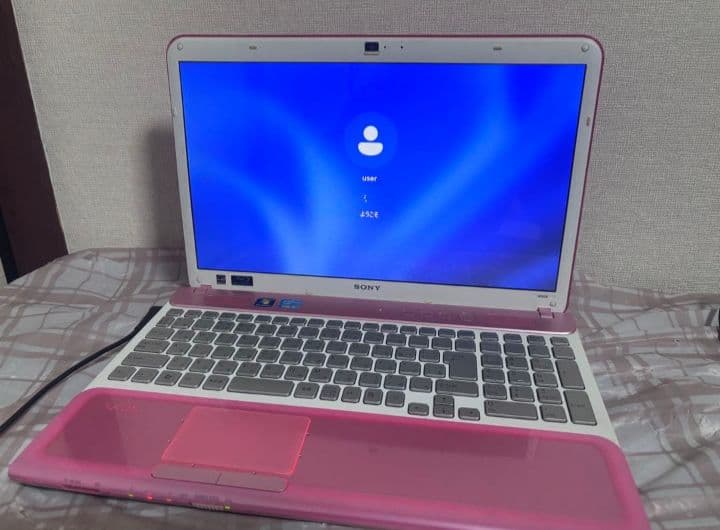 SONY VAIO ピンク ノートPC 本体 ACアダプター マウス付き