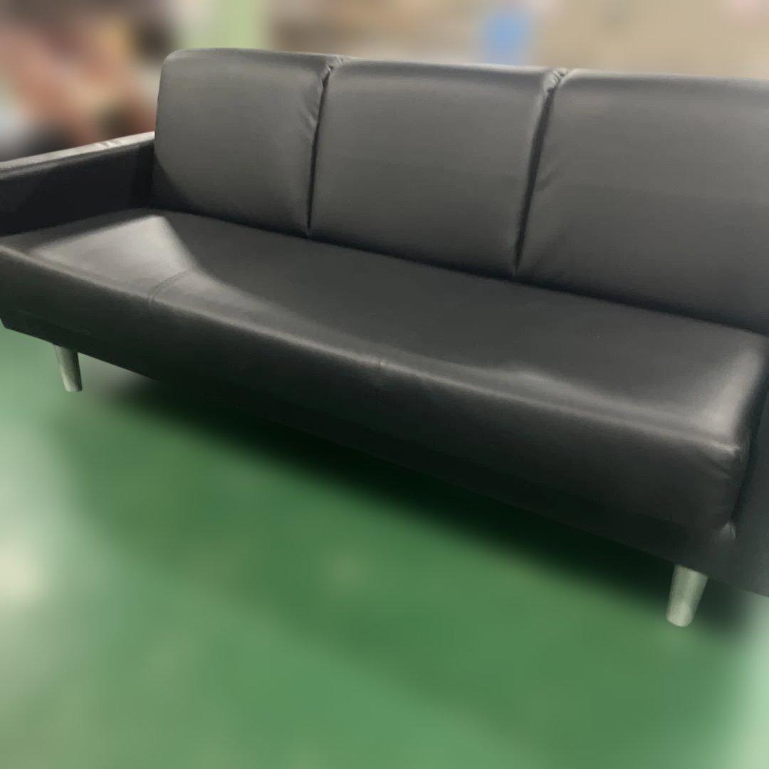 3人掛けソファー ブラック インテリア 家具