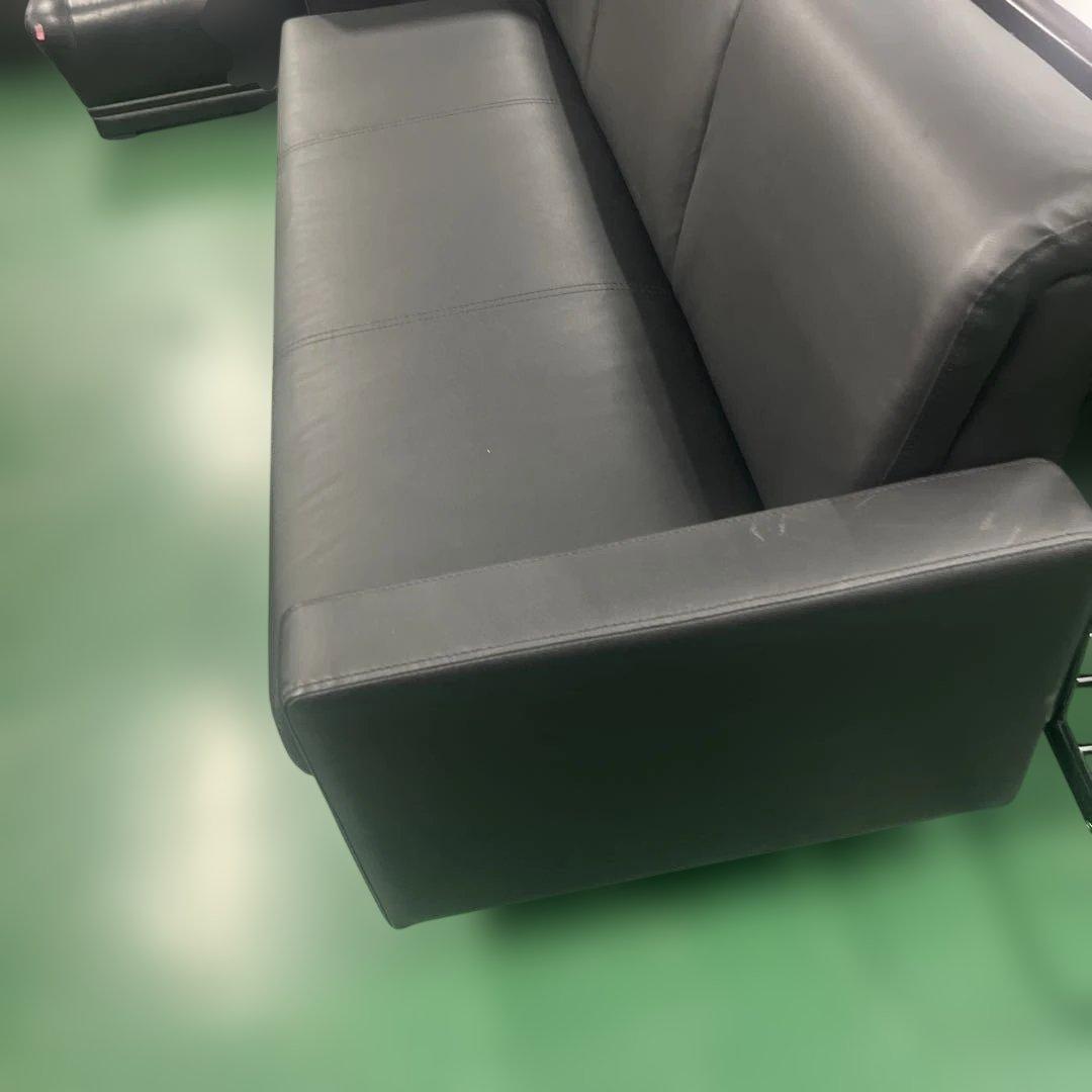 3人掛けソファー ブラック インテリア 家具