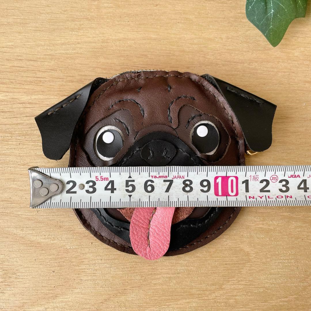パグのケース　本革　手縫い