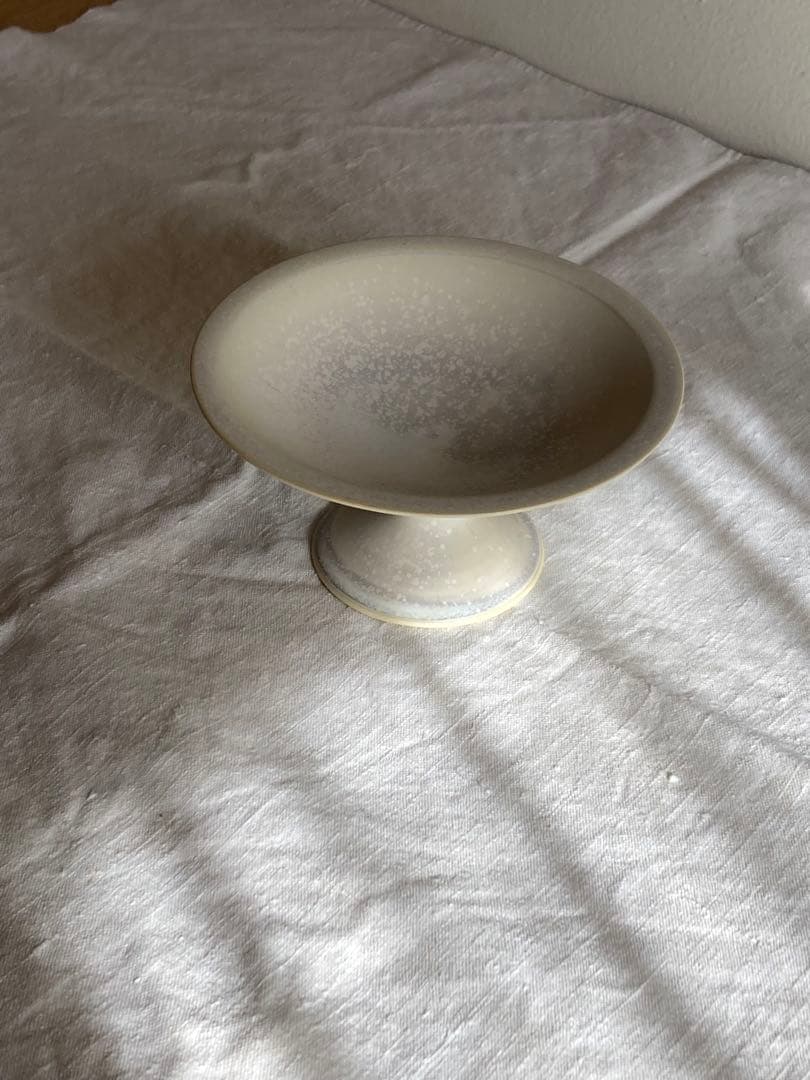 福岡彩子　コンポート皿　15cm　デザート皿　高台　器