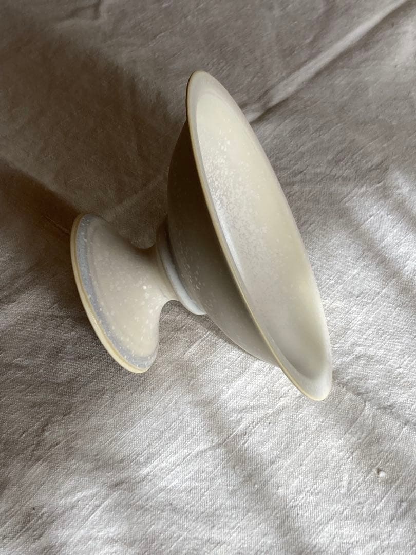 福岡彩子　コンポート皿　15cm　デザート皿　高台　器
