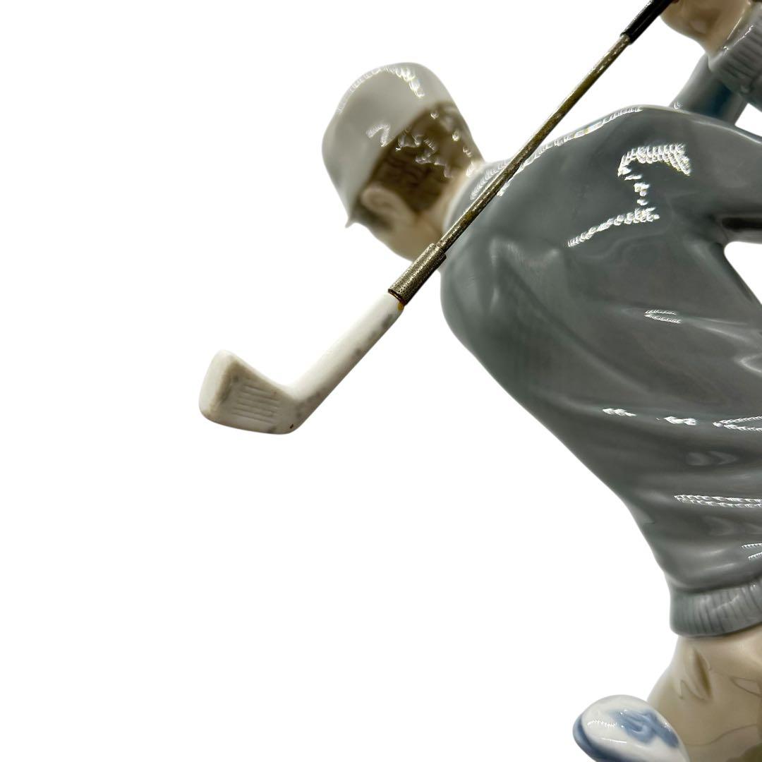 LLADRO リヤドロ フィギュリン ナイスショット 4824 箱無 錆有 陶器