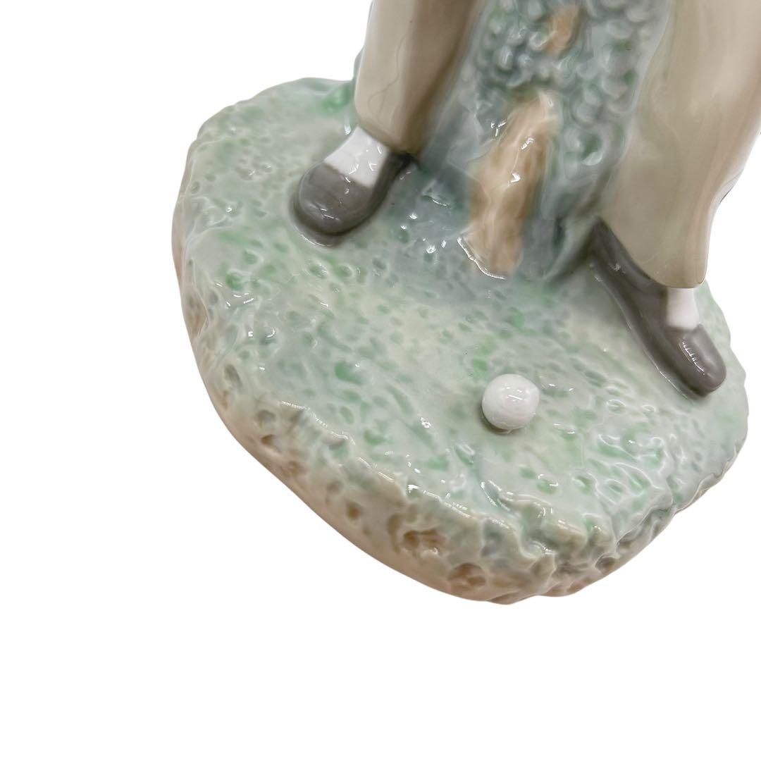 LLADRO リヤドロ フィギュリン ナイスショット 4824 箱無 錆有 陶器