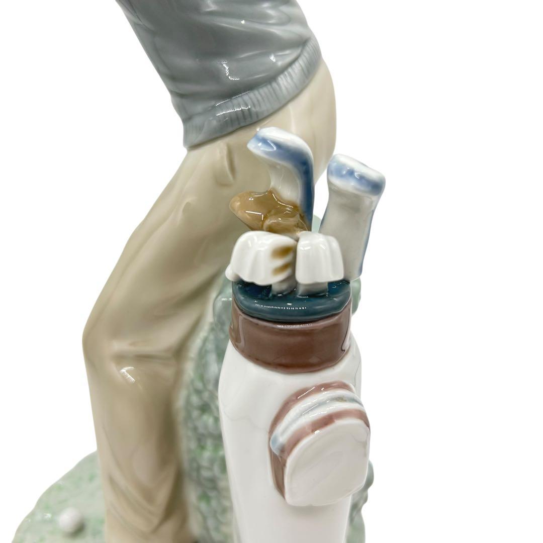 LLADRO リヤドロ フィギュリン ナイスショット 4824 箱無 錆有 陶器