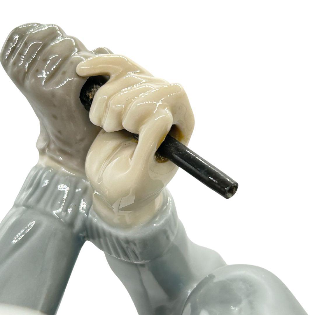 LLADRO リヤドロ フィギュリン ナイスショット 4824 箱無 錆有 陶器