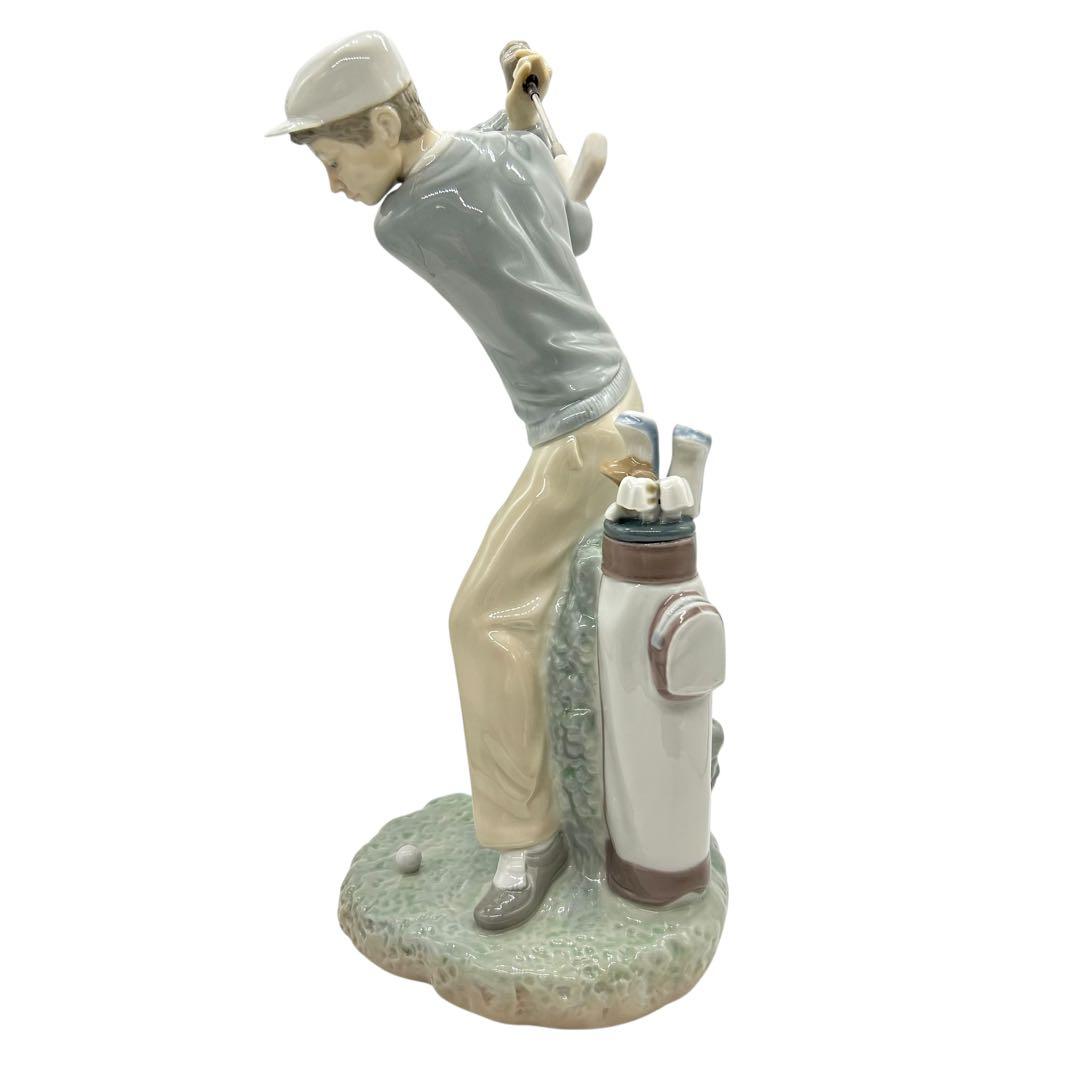 LLADRO リヤドロ フィギュリン ナイスショット 4824 箱無 錆有 陶器