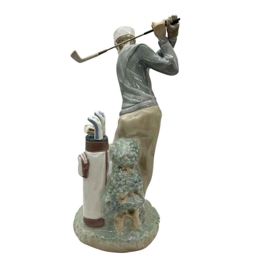 LLADRO リヤドロ フィギュリン ナイスショット 4824 箱無 錆有 陶器