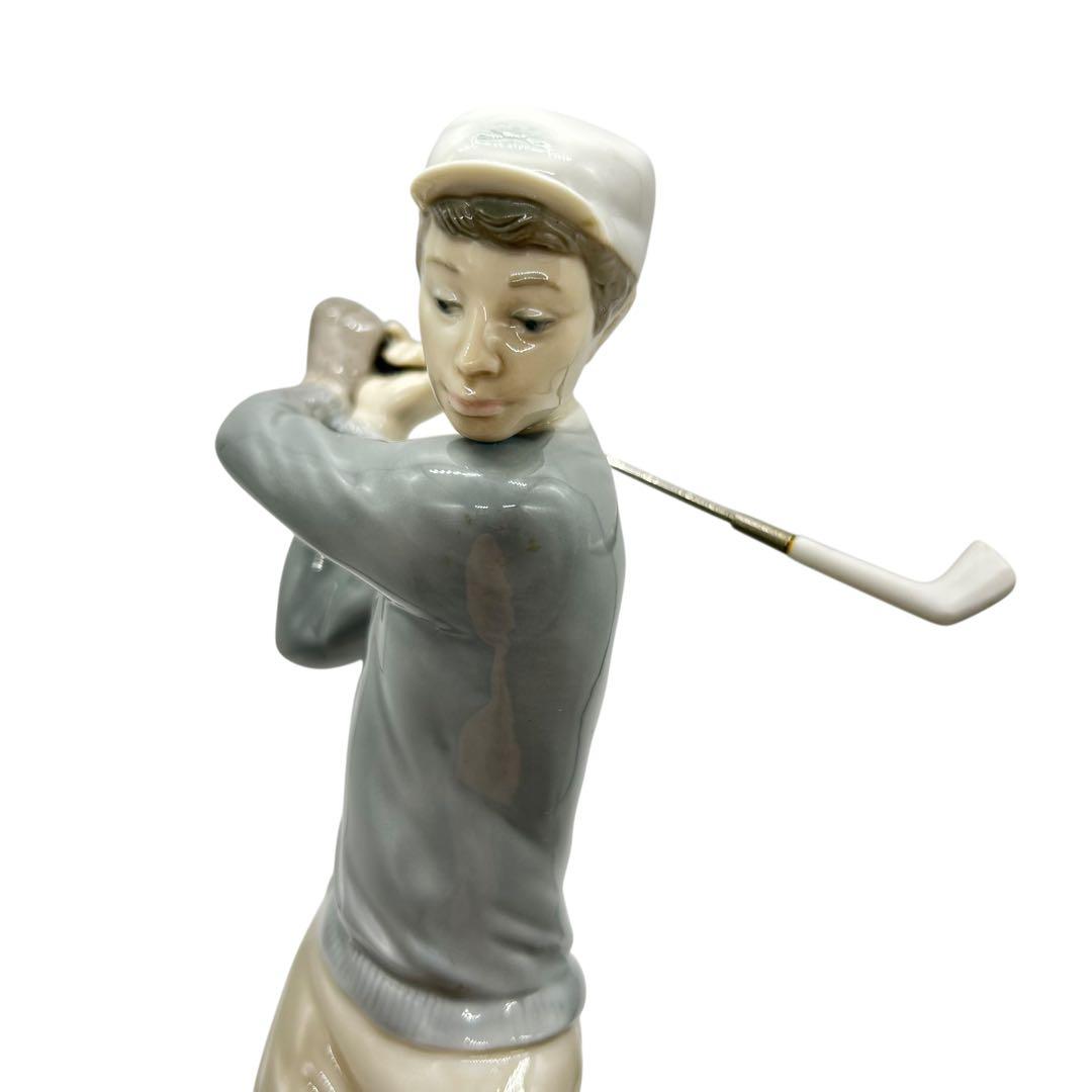 LLADRO リヤドロ フィギュリン ナイスショット 4824 箱無 錆有 陶器