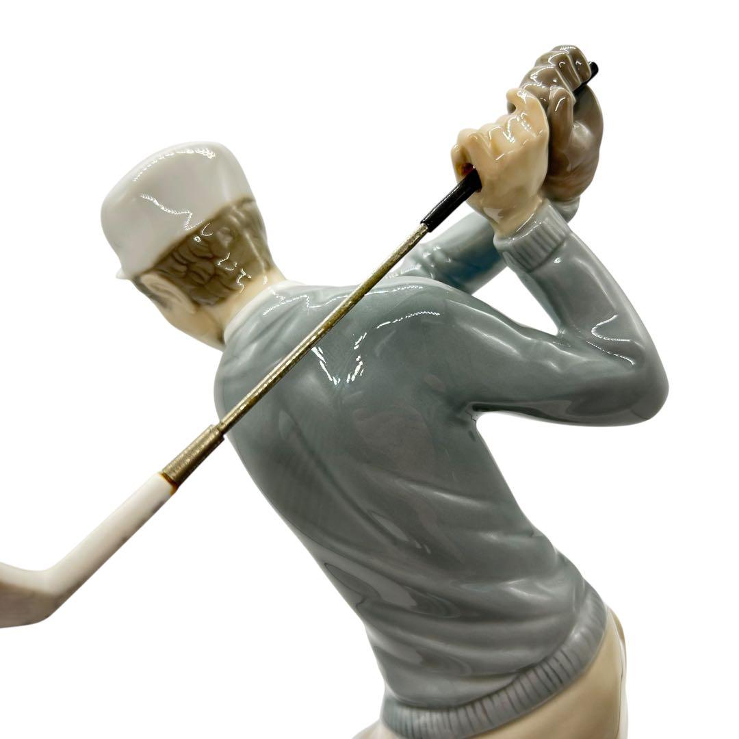 LLADRO リヤドロ フィギュリン ナイスショット 4824 箱無 錆有 陶器