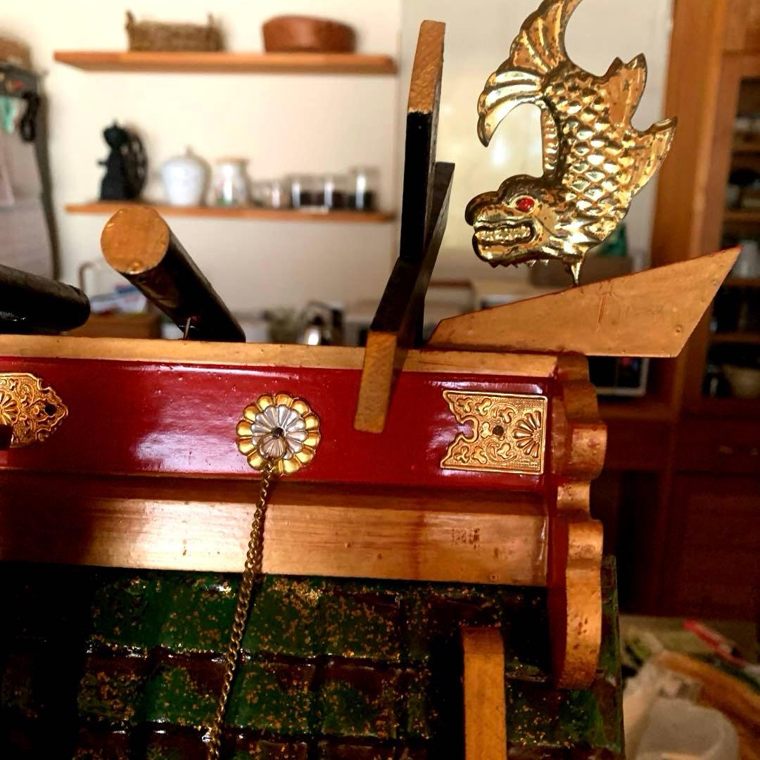 雛御殿 70cm×75cm アンティーク 木製 レトロ　ヴィンテージ