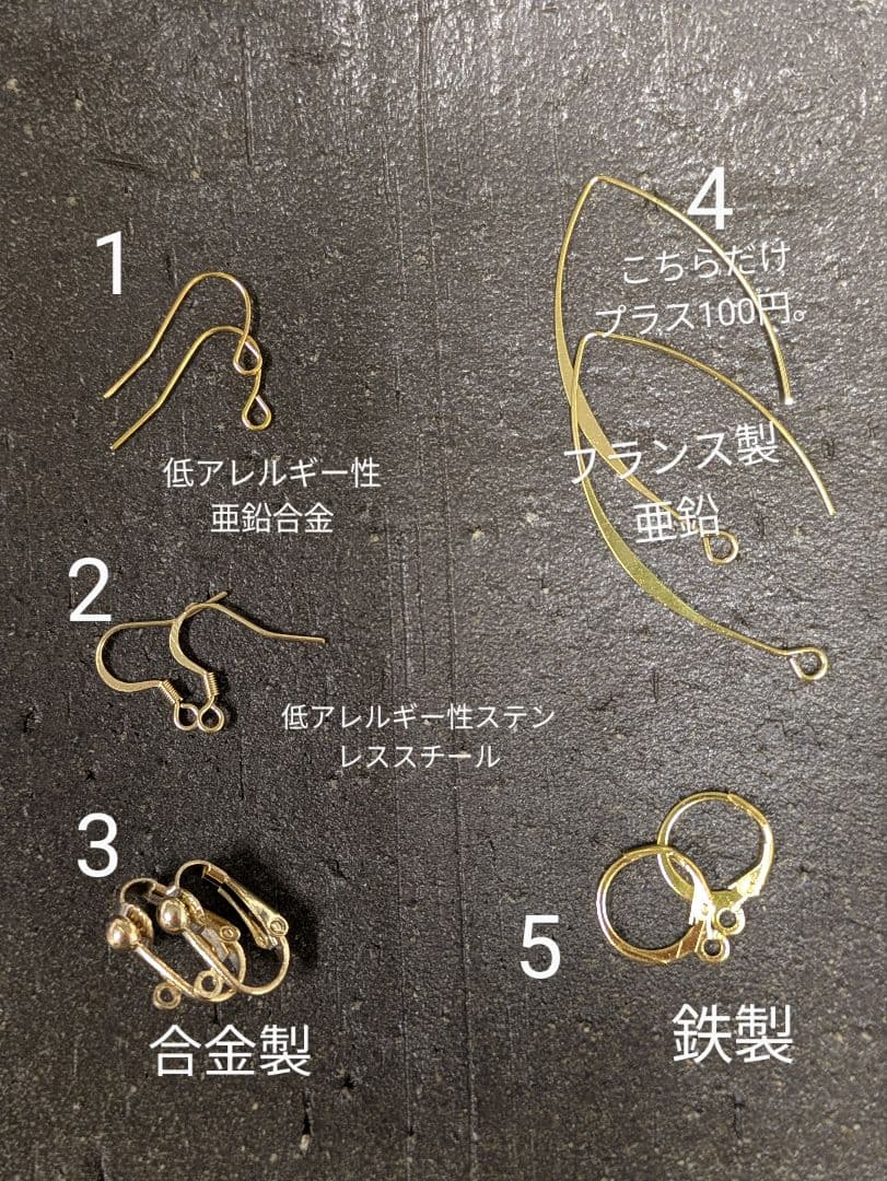 チベット赤玉とクチ族のチャームのピアス。