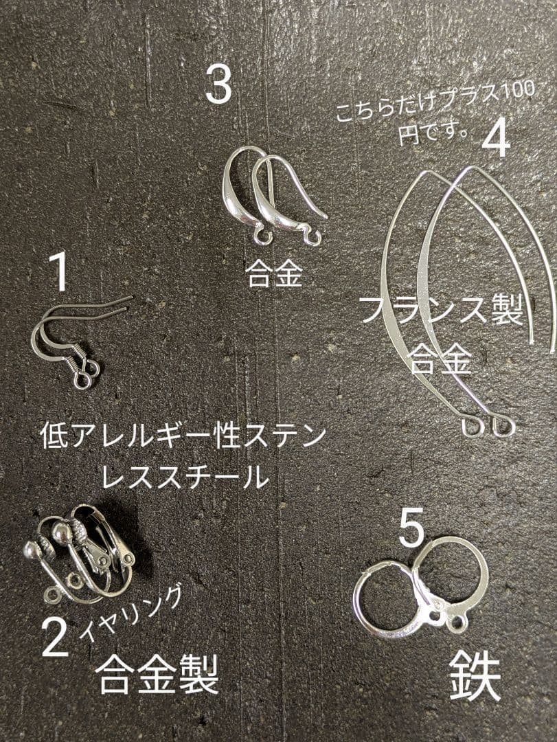 チベット赤玉とクチ族のチャームのピアス。