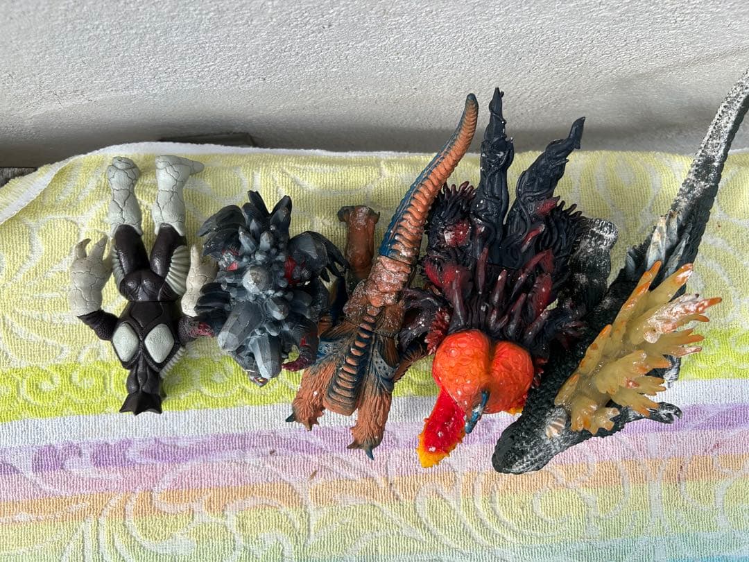 BANDAI ソフビ人形・ウルトラ怪獣・ザム星人・ウルトラマン　レトロおもちゃ