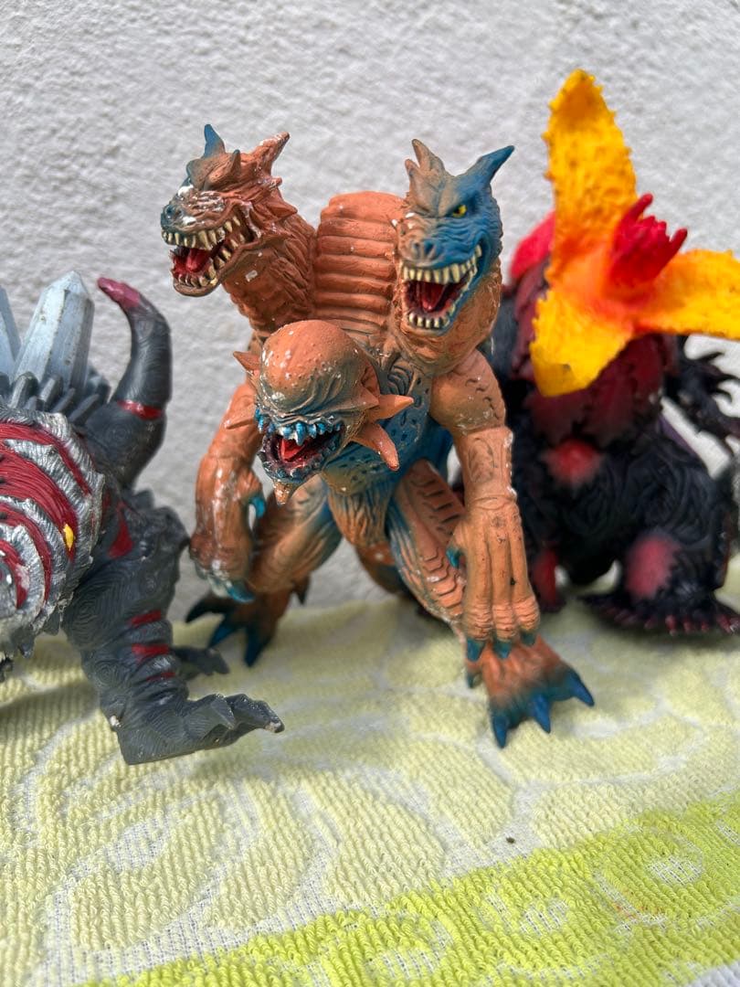 BANDAI ソフビ人形・ウルトラ怪獣・ザム星人・ウルトラマン　レトロおもちゃ