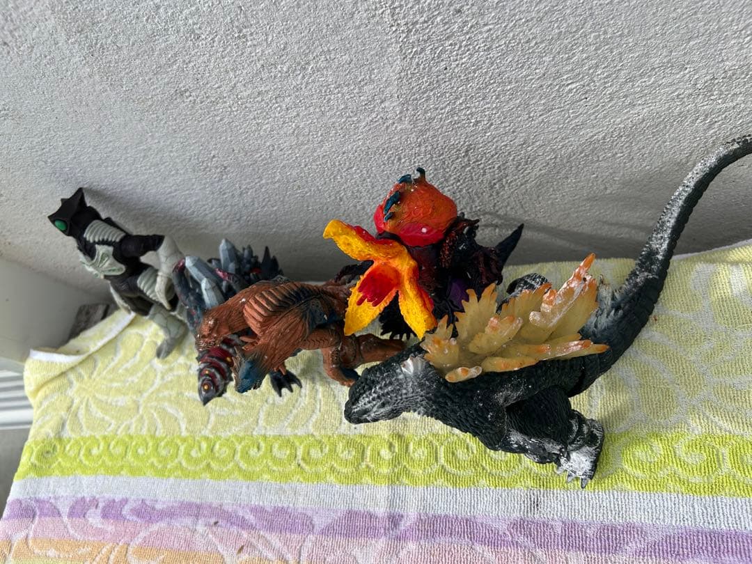 BANDAI ソフビ人形・ウルトラ怪獣・ザム星人・ウルトラマン　レトロおもちゃ