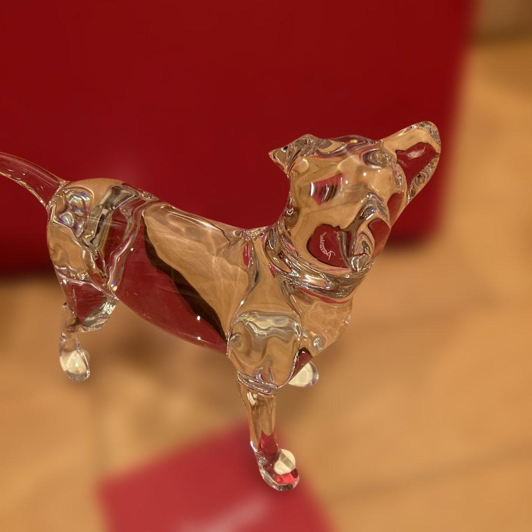 Baccarat クリスタル 犬の置物