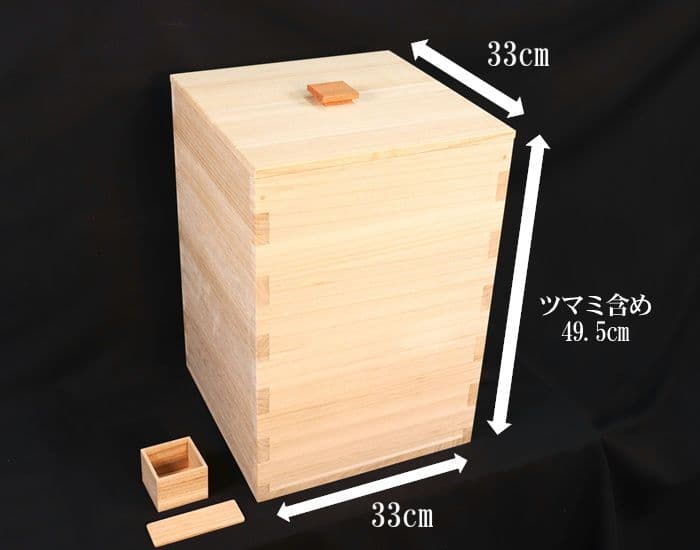 【桐米びつ30キロ用】一つ一つ職人が作る最高峰桐米びつ