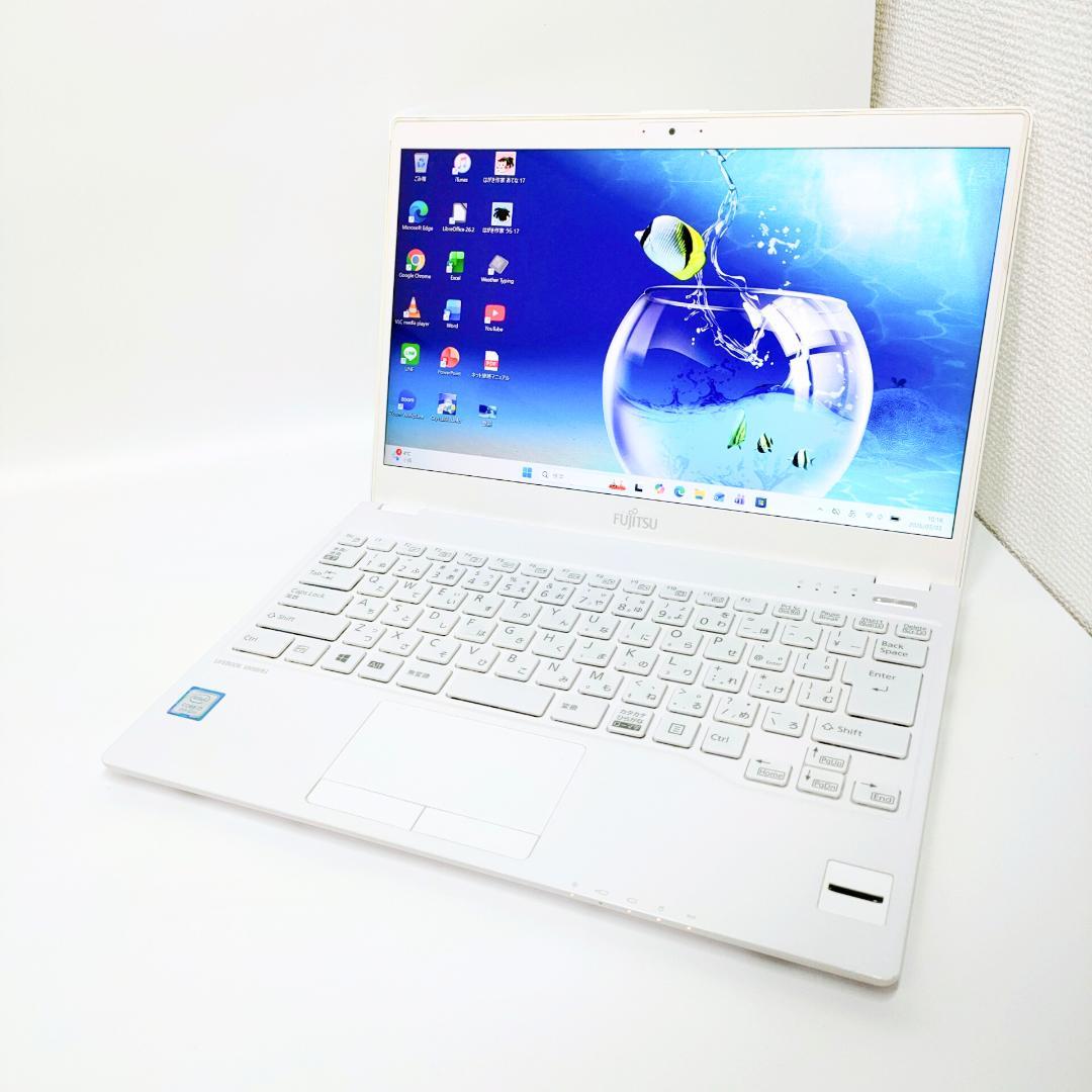 タッチパネル✨️第8世代i7 小型 SSD オフィス付きノートパソコン 富士通