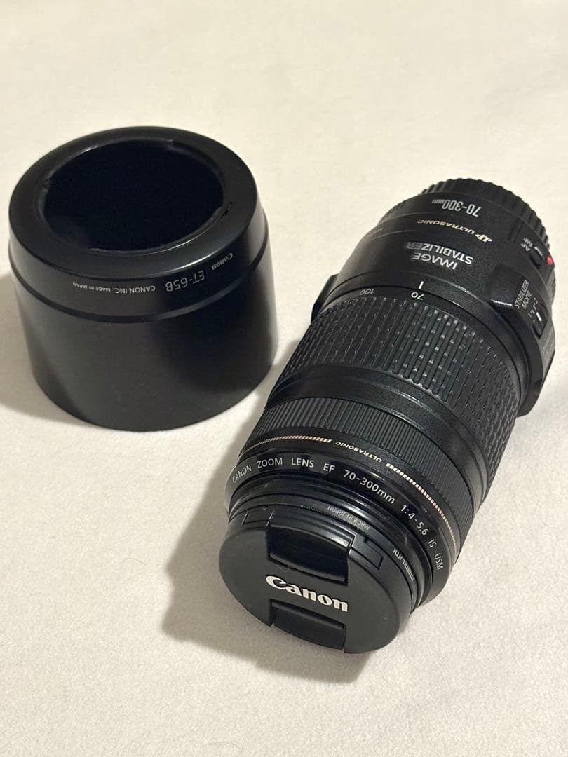 美品 Canon EF 70-300㎜ F4-5.6 IS USM ズームレンズ