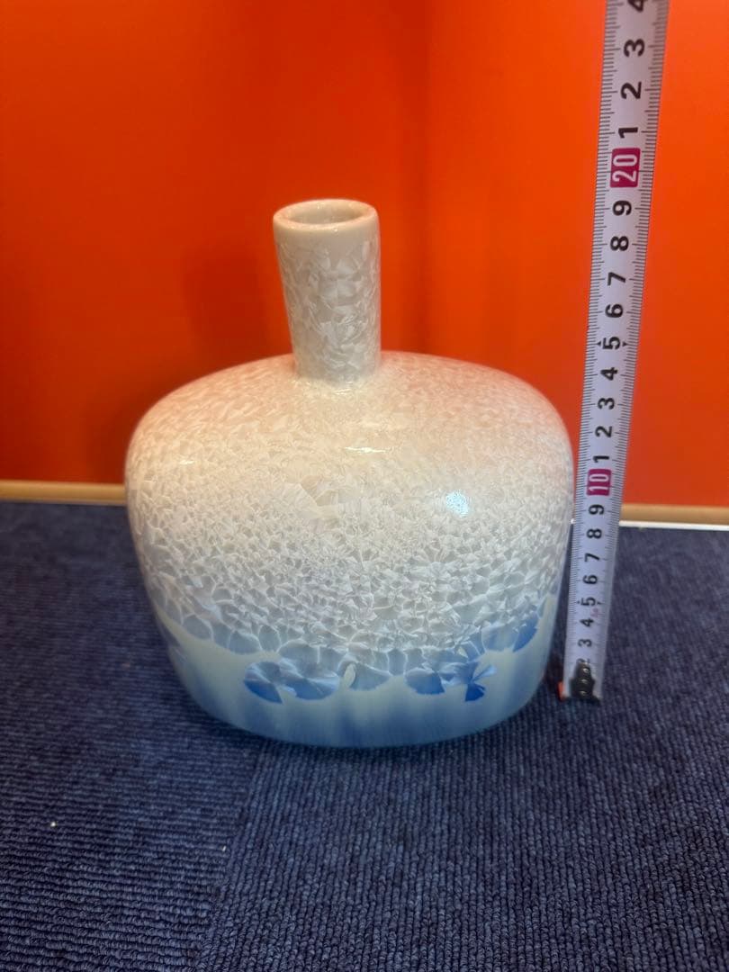 1635 色絵小花瓶 工芸品 時代物 日本の陶磁 陶芸