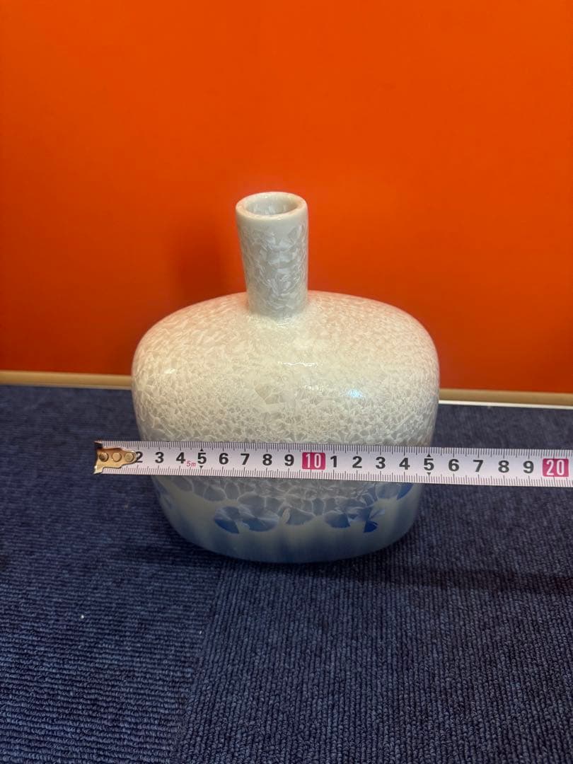 1635 色絵小花瓶 工芸品 時代物 日本の陶磁 陶芸