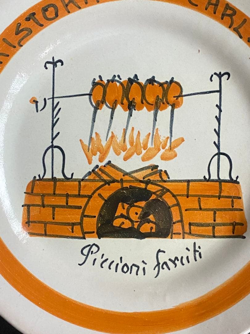ブオンリコルド　イタリア製絵皿　70年代　Treviso