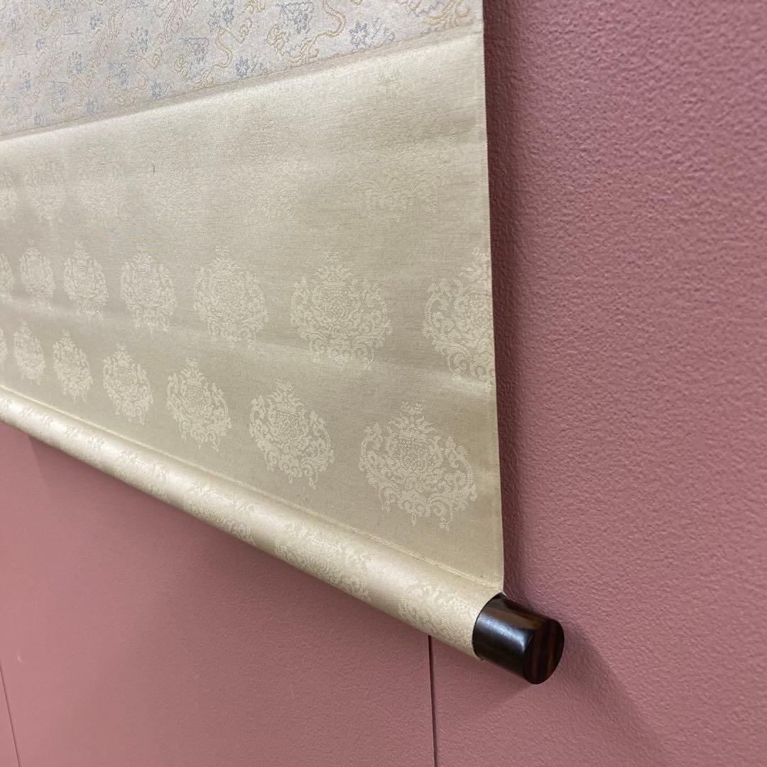 美品 掛け軸 田中静水作 古都図 共箱 秋掛け 紅葉 おもてなし