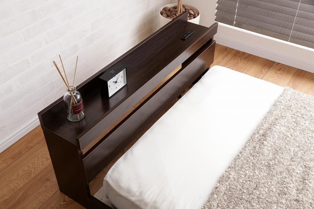 【新品・送料無料】【ダブル】Coroa フロアベッド（マットレス付き）