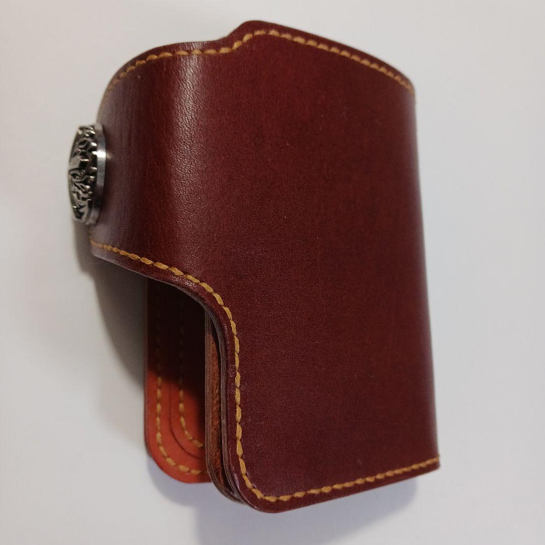 プルアップオイルレザー　ブラウン