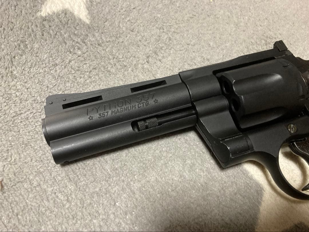 東京マルイ コルトパイソン 4インチ ガスガン リアルカート仕様　箱はタニオコバ