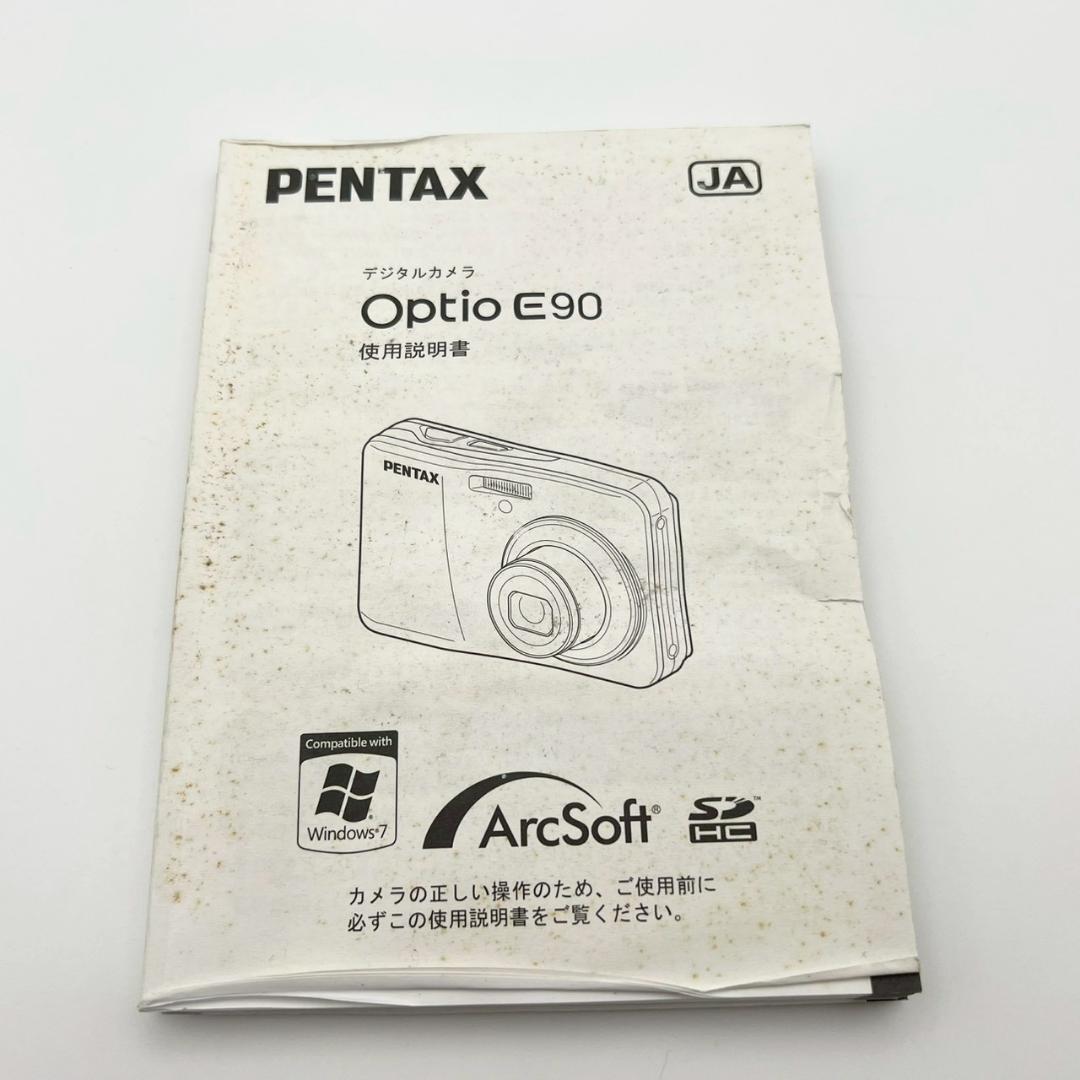 【完動品】PENTAX Optio E90 コンデジ ブラック 動作確認済